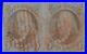 #1 5c 1847 HORIZ PAIR WITH RED GRID CANCELS (VF-XF) HW5705