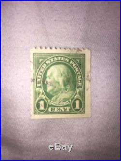 1 Cent Green Ben Franklin STAMP Post (possibly scott #594)