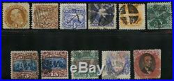 #112-122 Complete Set F-vf Used (some S. E. And Short Perfs) CV $4,788 Au424