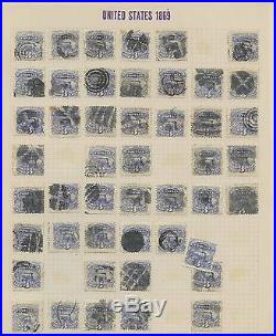 #114 (499) USED ON 11 PAGES COLLECTION With FANCY CANCELS CV $8,700++ WL9077