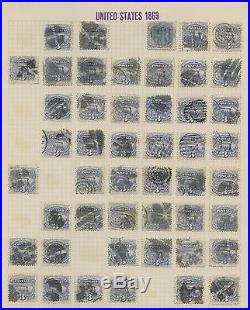 #114 (499) USED ON 11 PAGES COLLECTION With FANCY CANCELS CV $8,700++ WL9077