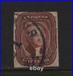 12 F-VF used neat light cancel with nice color cv $ 775! See pic