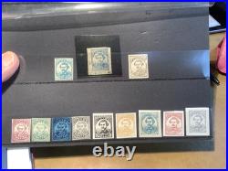 12 USA LOCAL POST STAMPS FLOYD'S PENNY POST. 1843- one Canceled on Piece 12 USA LOCAL POST STAMPS FLOYD'S PENNY POST. 1843- one Canceled on Piece