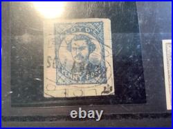 12 USA LOCAL POST STAMPS FLOYD'S PENNY POST. 1843- one Canceled on Piece 12 USA LOCAL POST STAMPS FLOYD'S PENNY POST. 1843- one Canceled on Piece