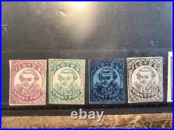 12 USA LOCAL POST STAMPS FLOYD'S PENNY POST. 1843- one Canceled on Piece 12 USA LOCAL POST STAMPS FLOYD'S PENNY POST. 1843- one Canceled on Piece