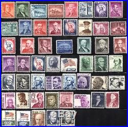 150+ USA Stamps Postage Collection Used and Mint LH High CV
