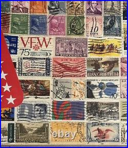 150 United States Postage Stamps Vintage Collection Starter Washington Roosevelt