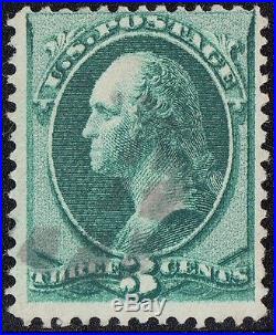 #158j VF USED DOUBLE IMPRESSION With APS CERT CV $7,500.00 CN0049 HSB3353