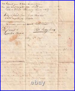 1836 Elmira m/s on 2-pg letter Isac & Betsey Mead to Daniel Mead at Port Byron