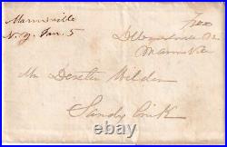 1839 Mannsville New York m/s 2pg D Wardneck ltr involving sale of Mill $2,100+