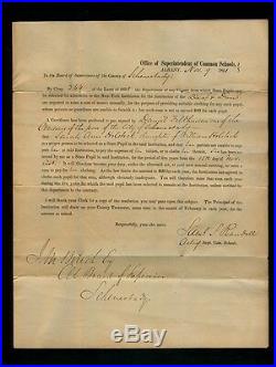 1841 Deaf & Dumb Assignment to School for Sarah Ann Holstock and $20 assessment