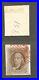 1847 U. S. 5 cent Washington Scott# 1 on paper 4 MARGINS Used (orange cancel)