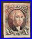 1847 US SC 2, 10c Black George Washington XF Gorgeous Used Face Free