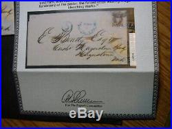 1847 USA Scott 1 1a Ben Franklin stamp on Cover with PSE Certification HX