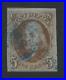 1847 United States 5¢ Benjamin Franklin Postage Stamp #1 Used Certified 50735