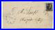 1848 Lockport NY #2 10 cent 1847 folded cover sheet margin single 5380.3