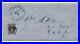 1850 Lockport NY #1 5 cent 1847 on folded letter 4 margin 5379.9