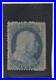 1857-united states 1 cent stamp used blue as ben franklin
