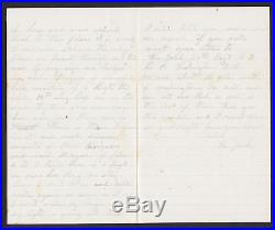 1862 Union Soldier's Letter & Envelope, Civil War