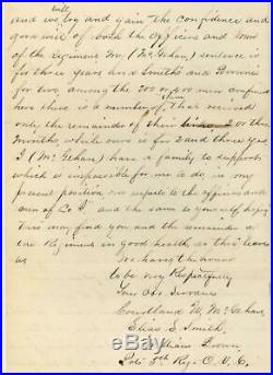 1864 CIVIL WAR 5TH OVC Deserters NASHVILLE TENN. MILITARY PRISON LETTER/COVER VG