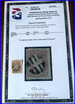 1867 US Scott #85 Used, D Grill PSE Certified CV $1100 1867 US Scott #85 Used, D Grill PSE Certified CV $1100