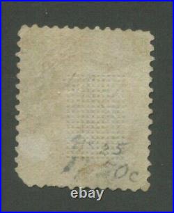 1867 United States Postage Stamp #100 Used Average Target Cancel F Grill