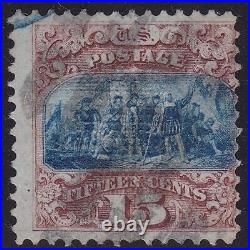 1869 United States, no. 39 15c. Brown and blue I. Type USED