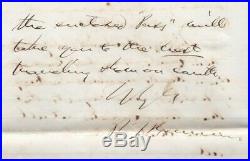 1870 P. T. Barnum Handwritten and Signed Letter Best Traveling Show on Earth