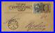 1870 U. S. Postal Card To Breslau Germany With Fancy Cross Cancel & Red Postmark