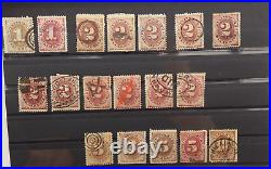 1879 Us Postage Due Sc #j1/j5, J15/j19, J22/j26, J4/j18 Lot Of 18 Stamps -used