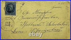 1881 Us Cover La Crosse, Wis. To Iseltwald Switzerland (pop. 397) With Letter