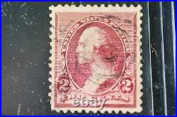 1890 Washington 2 Cent Stamp Scott 219 + 219D, 1895 Lincoln 4 Cents Scott 269