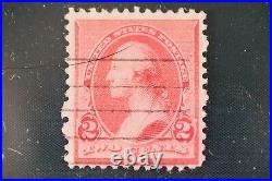1890 Washington 2 Cent Stamp Scott 219 + 219D, 1895 Lincoln 4 Cents Scott 269