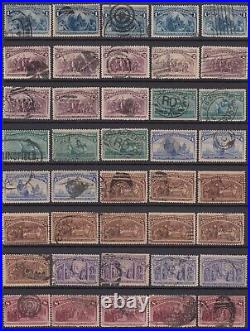 1893, Sc 230/238 COLUMBUS LOT USED CV $600 2 SCANS