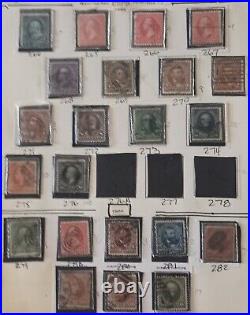1894-1898 US Postage Collection On Album Page Used