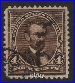 1894, US, 4c, Used, Abraham Lincoln, Sc 254, Graded Superb 99