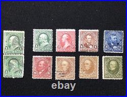 1898-99 US Scott 279-284 UPU Colors Change Complete Set of 8 7 MNG, MH, 1 Used 1898-99 US Scott 279-284 UPU Colors Change Complete Set of 8 7 MNG, MH, 1 Used