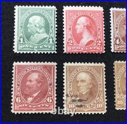 1898-99 US Scott 279-284 UPU Colors Change Complete Set of 8 7 MNG, MH, 1 Used 1898-99 US Scott 279-284 UPU Colors Change Complete Set of 8 7 MNG, MH, 1 Used