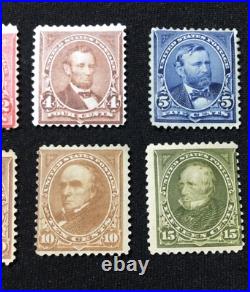 1898-99 US Scott 279-284 UPU Colors Change Complete Set of 8 7 MNG, MH, 1 Used 1898-99 US Scott 279-284 UPU Colors Change Complete Set of 8 7 MNG, MH, 1 Used