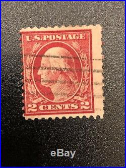 1908-1912 George Washington 2 Cent USPS Stamp Dark Red Very Rare (GS)