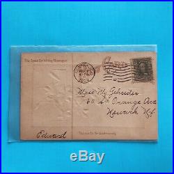 1909 Benjamin Franklin US 1 Cent Stamp On Post Card