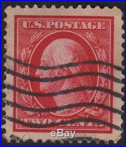 1909 US, 2c stamp, Used, George Washington, Sc 358, Gem / Superb, Jumbo