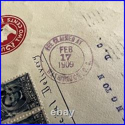 1909 Us Cover To Isthmian Canal Commission Nice Special Delivery Backstamp