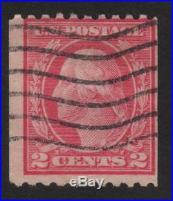 1915 US, 2c stamp, Used, George Washington, Sc 449, Cv 600$, Rare