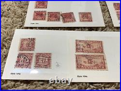 1920's 1930's RED STAMP COLLECTION IN GLASSINES SCARCE SELECTION LOT