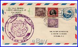 1929 US Graf Zeppelin LZ127 Cover, Round the World Flight, Si28D UC1 Stationary