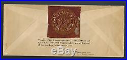 1933 lakehurst NJ USA USS Akron cover Memorium Disaster With Fabric from Zeppelin