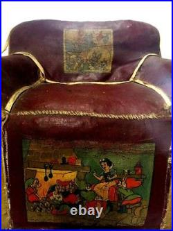 1938 Stamped Snow White & 7 Dwarfs Disney Princess Movie Premiere Antique Chair