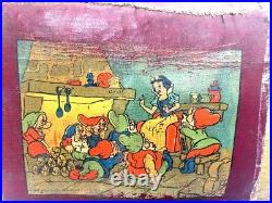 1938 Stamped Snow White & 7 Dwarfs Disney Princess Movie Premiere Antique Chair