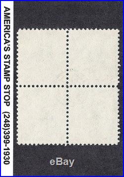 1938 US SC 832g Woodrow Wilson, $1 Bright Magenta & Black Block of 4 Used